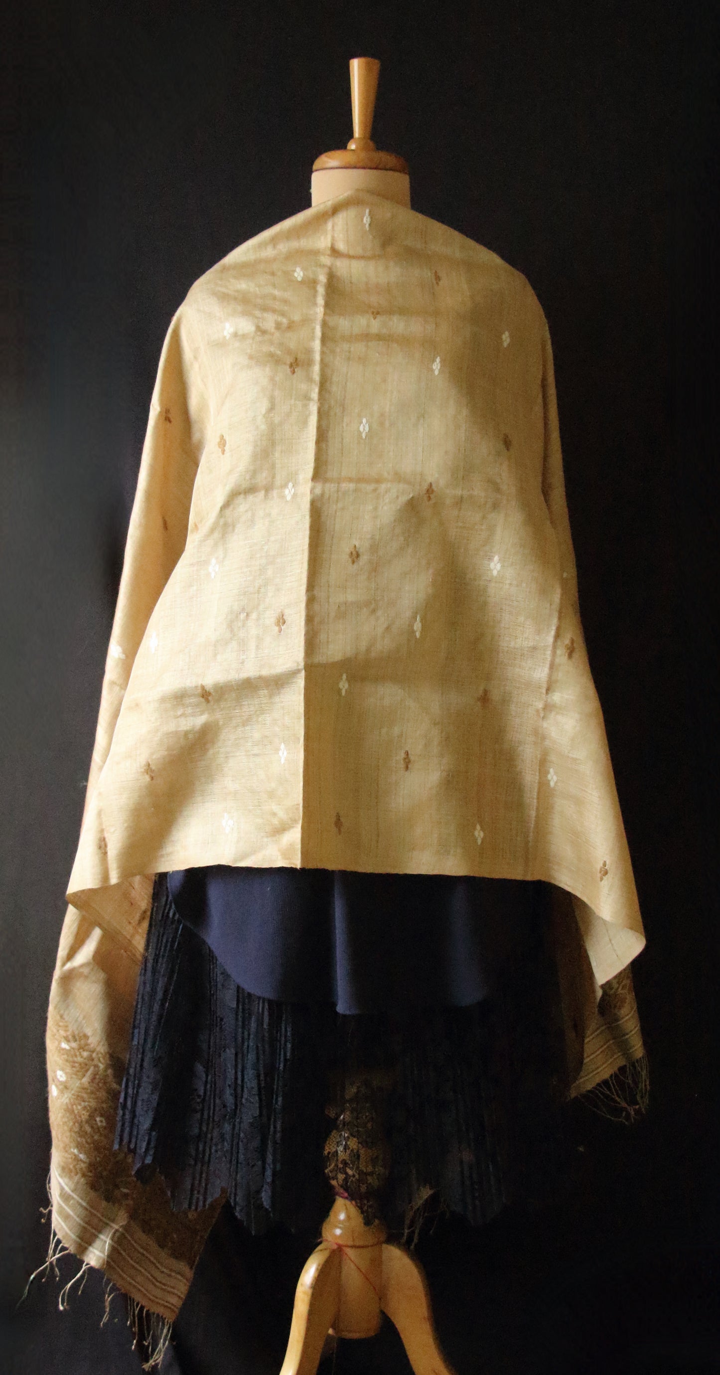Handloom Muga Silk Scarf/ Stole from Assam