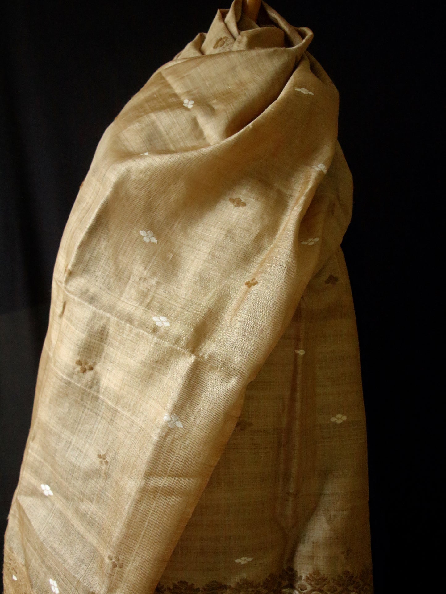 Handloom Muga Silk Scarf/ Stole from Assam