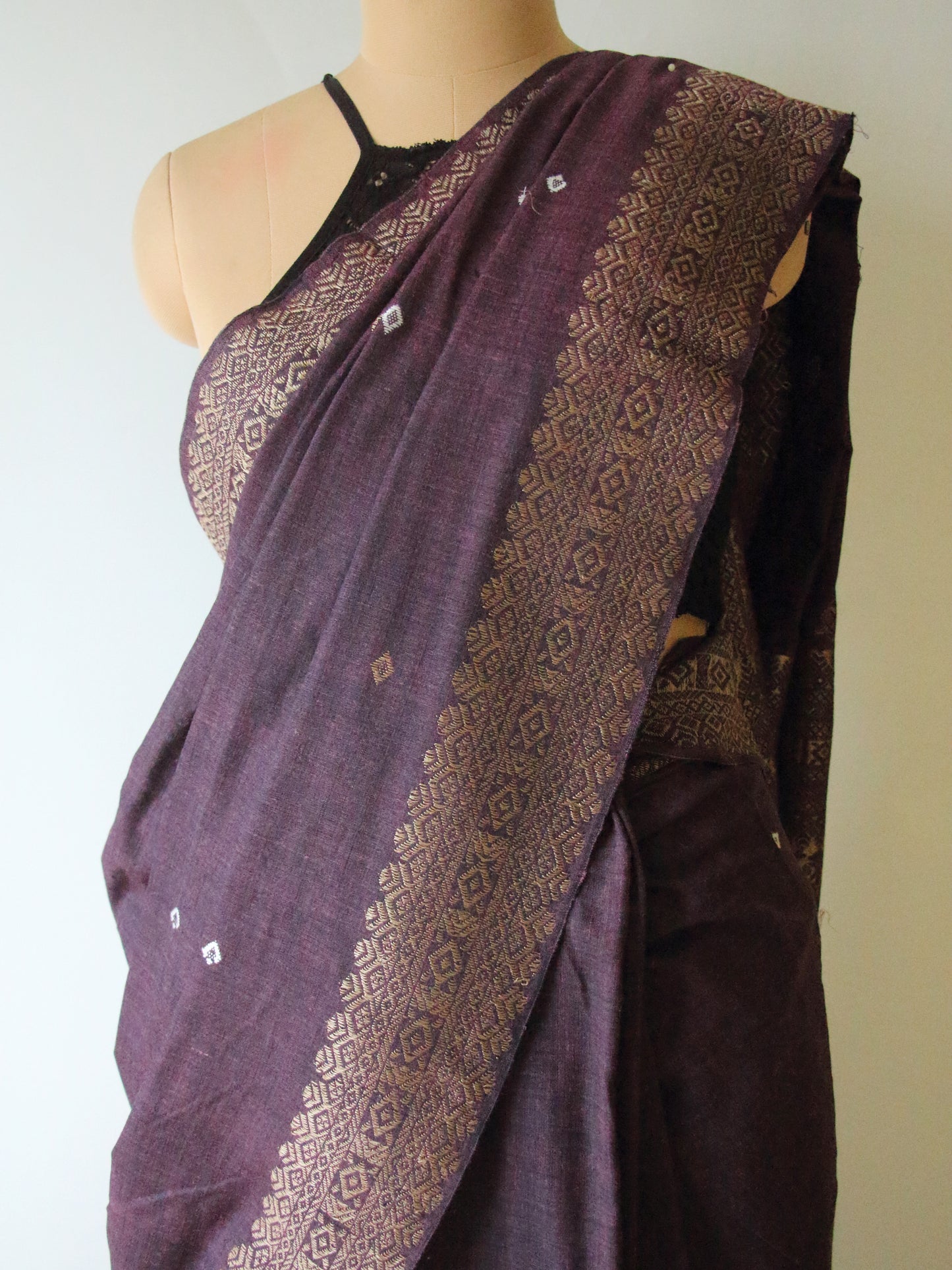 Purple Colour  Eri Silk Saree / Handloom Saree from Assam