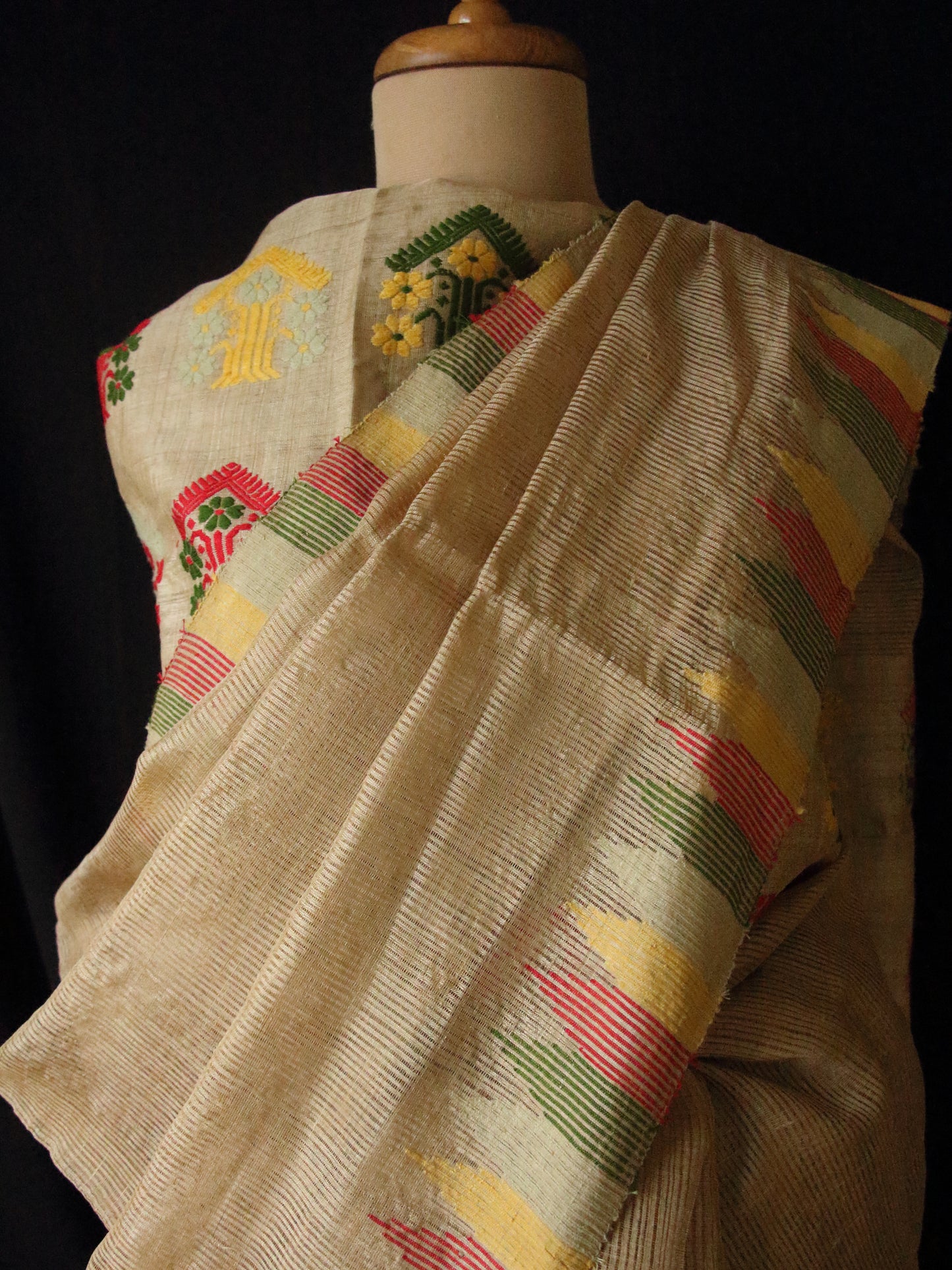 Authentic Muga Silk handloom Saree from Assam