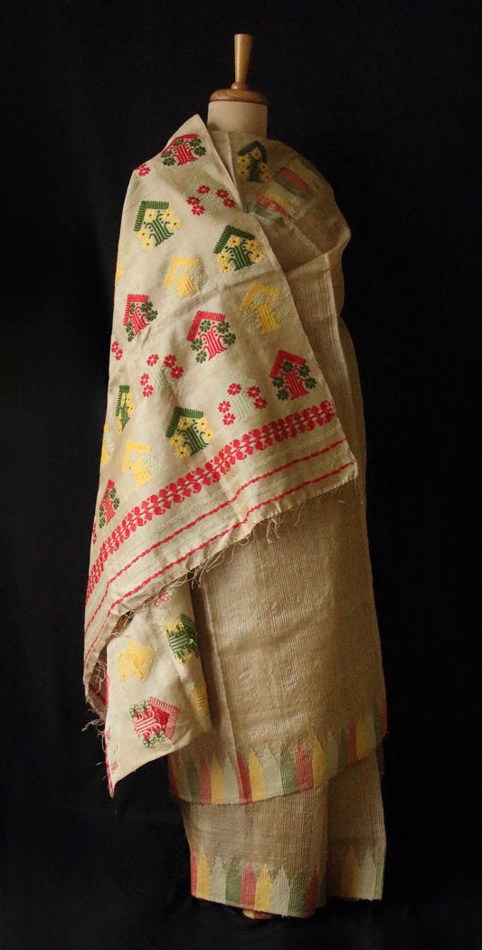 Authentic Muga Silk handloom Saree from Assam