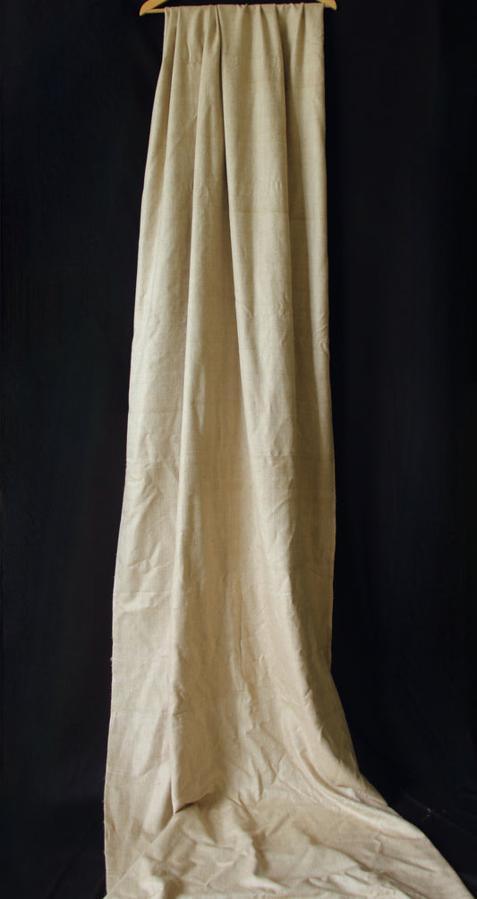 Handwoven Eri Silk by  Muga Spun Herringbone  Fabric - Limited Edition