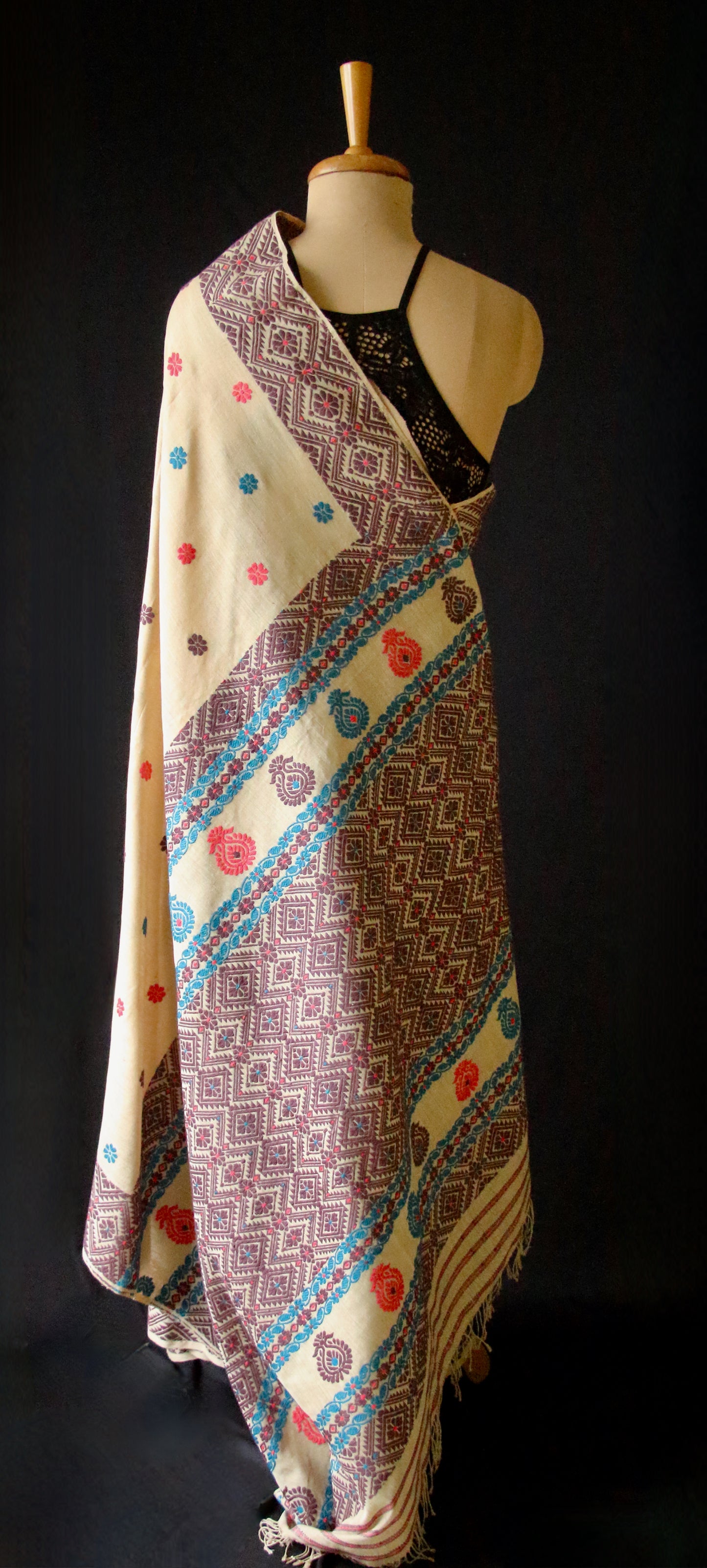 Eri Silk Saree in Natural Brown colour from Assam