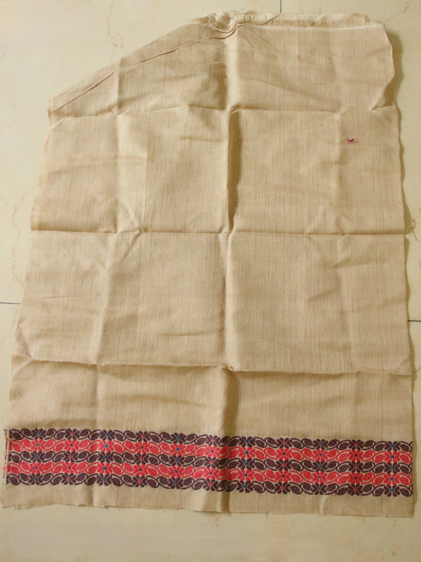 Eri Silk Saree in Natural Brown colour from Assam