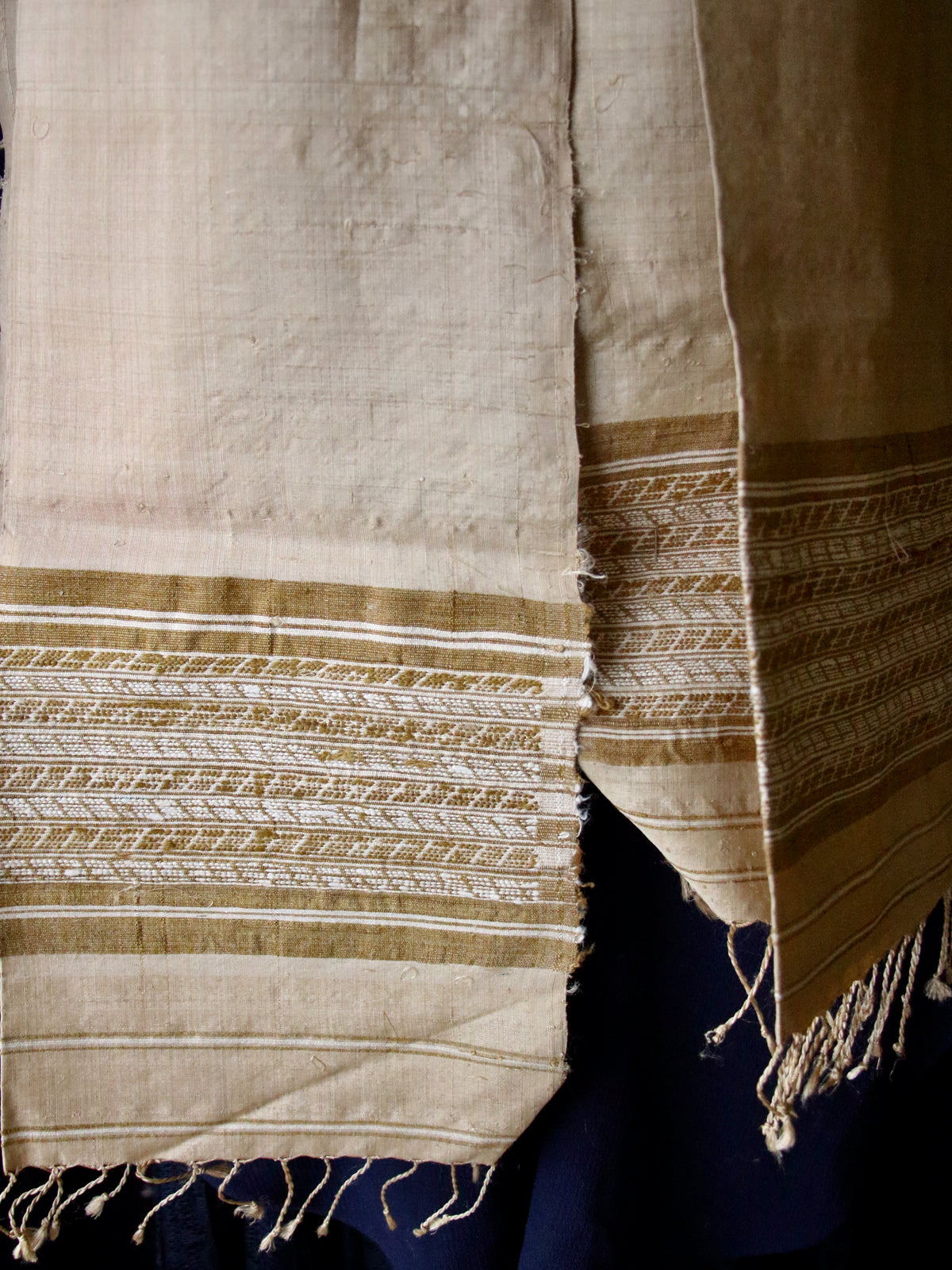Golden Muga Silk Scarf  / Handwoven from Assam