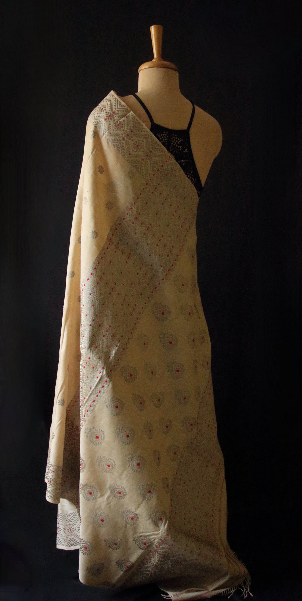 Eri Silk by Muga Silk Saree in Natural Brown colour from Assam