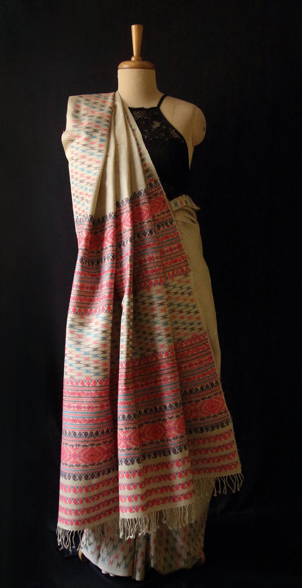 Eri Silk by Muga Silk Saree in Natural Brown colour from Assam