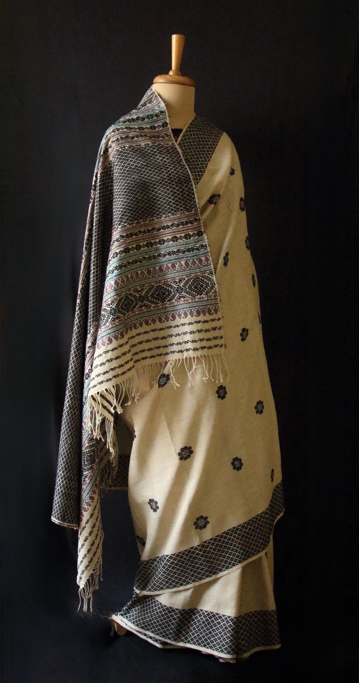 Eri Silk by Muga Silk Saree in Natural Brown colour from Assam