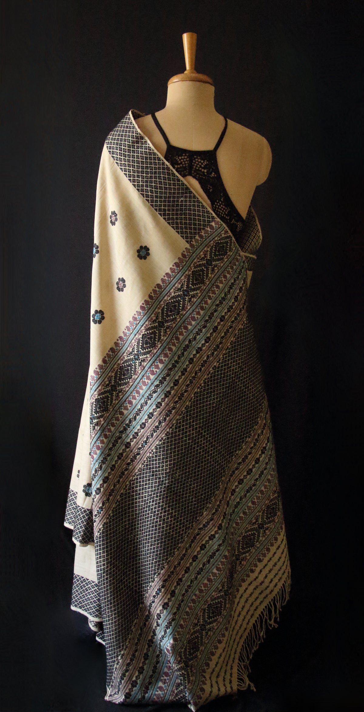 Eri Silk by Muga Silk Saree in Natural Brown colour from Assam