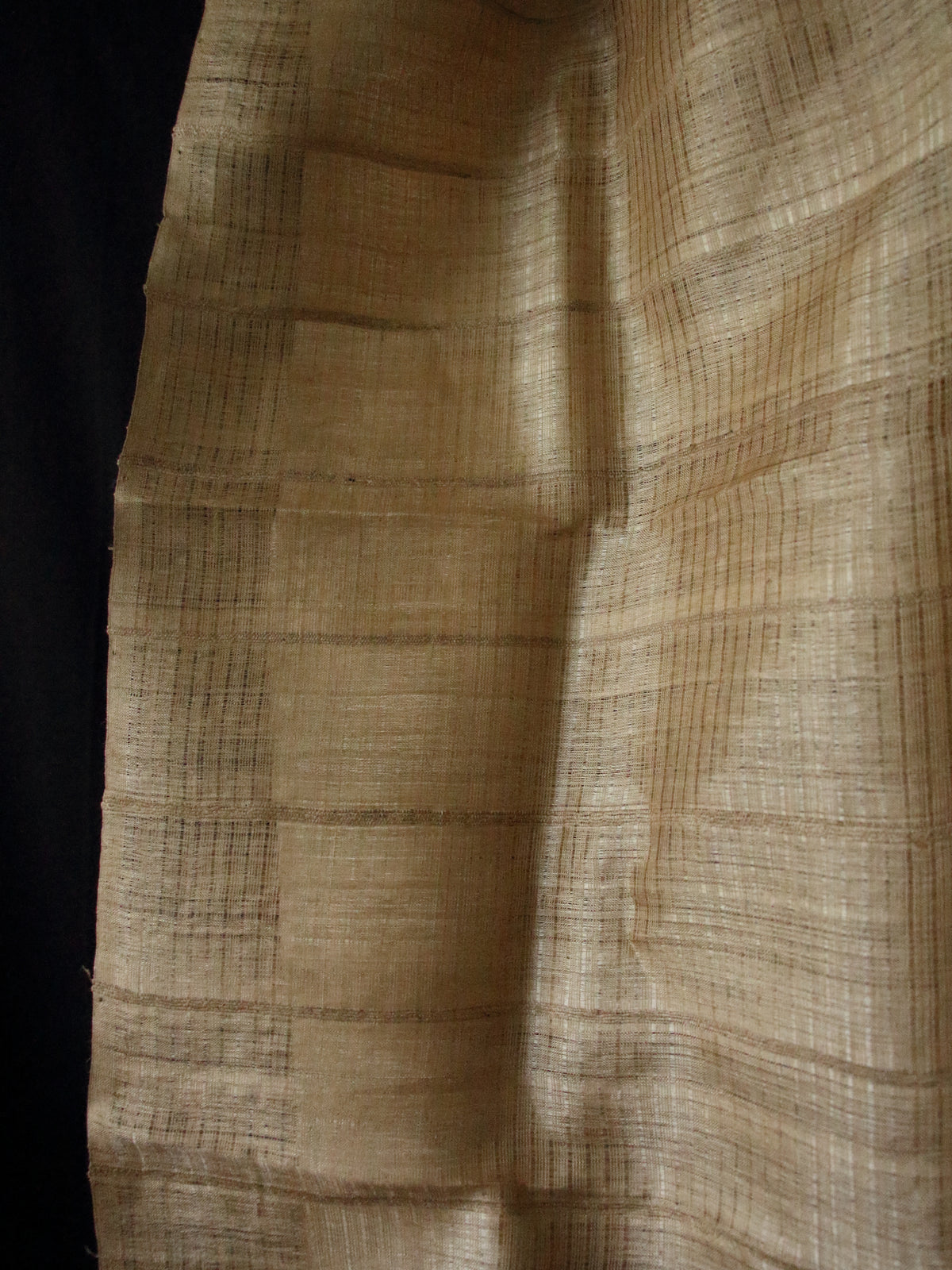 Hundred Percent Handwoven Muga Silk / Golden Silk Stole , Wrap  from Assam
