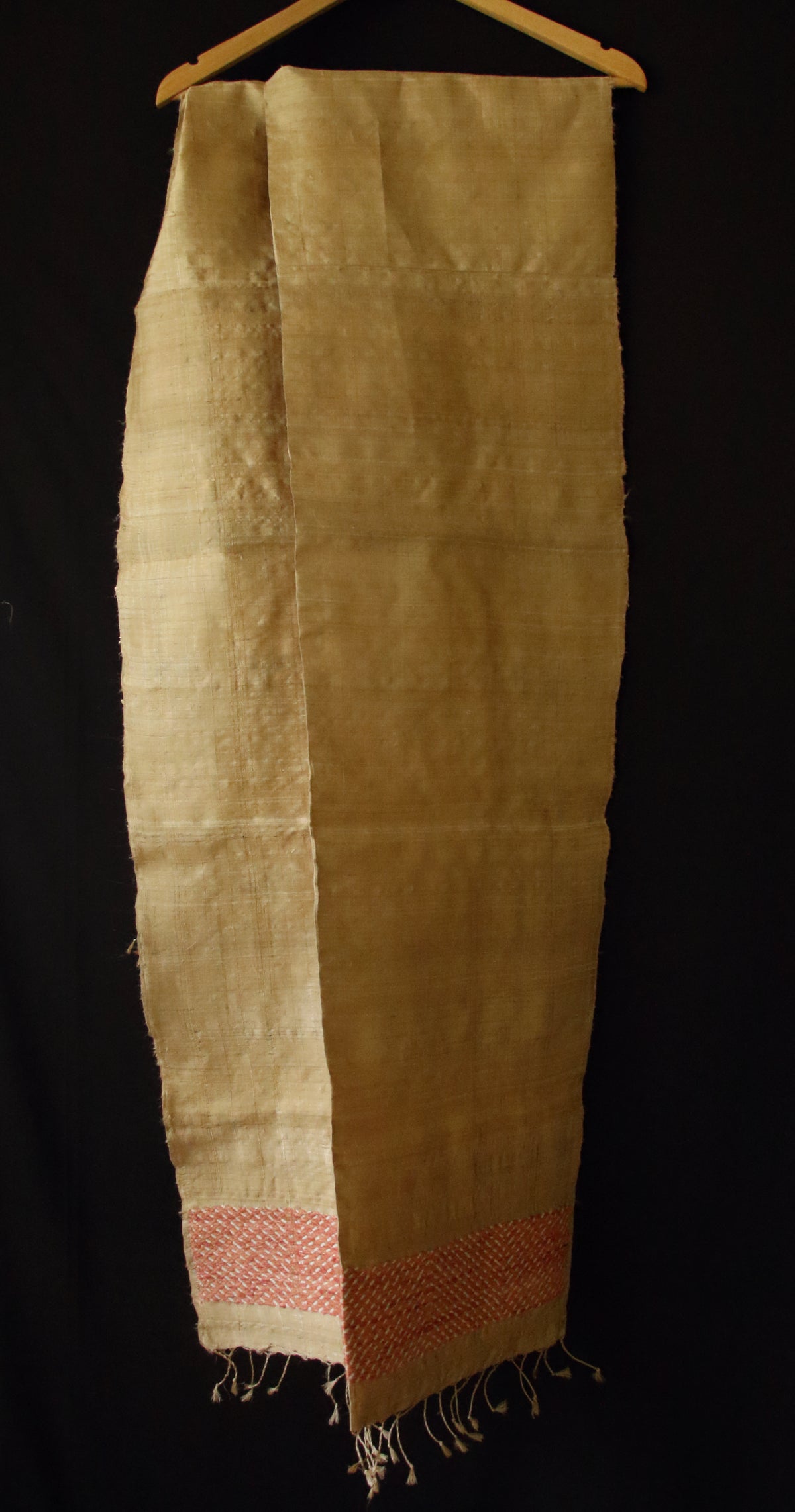 Golden Muga Silk Scarf  / Handwoven from Assam