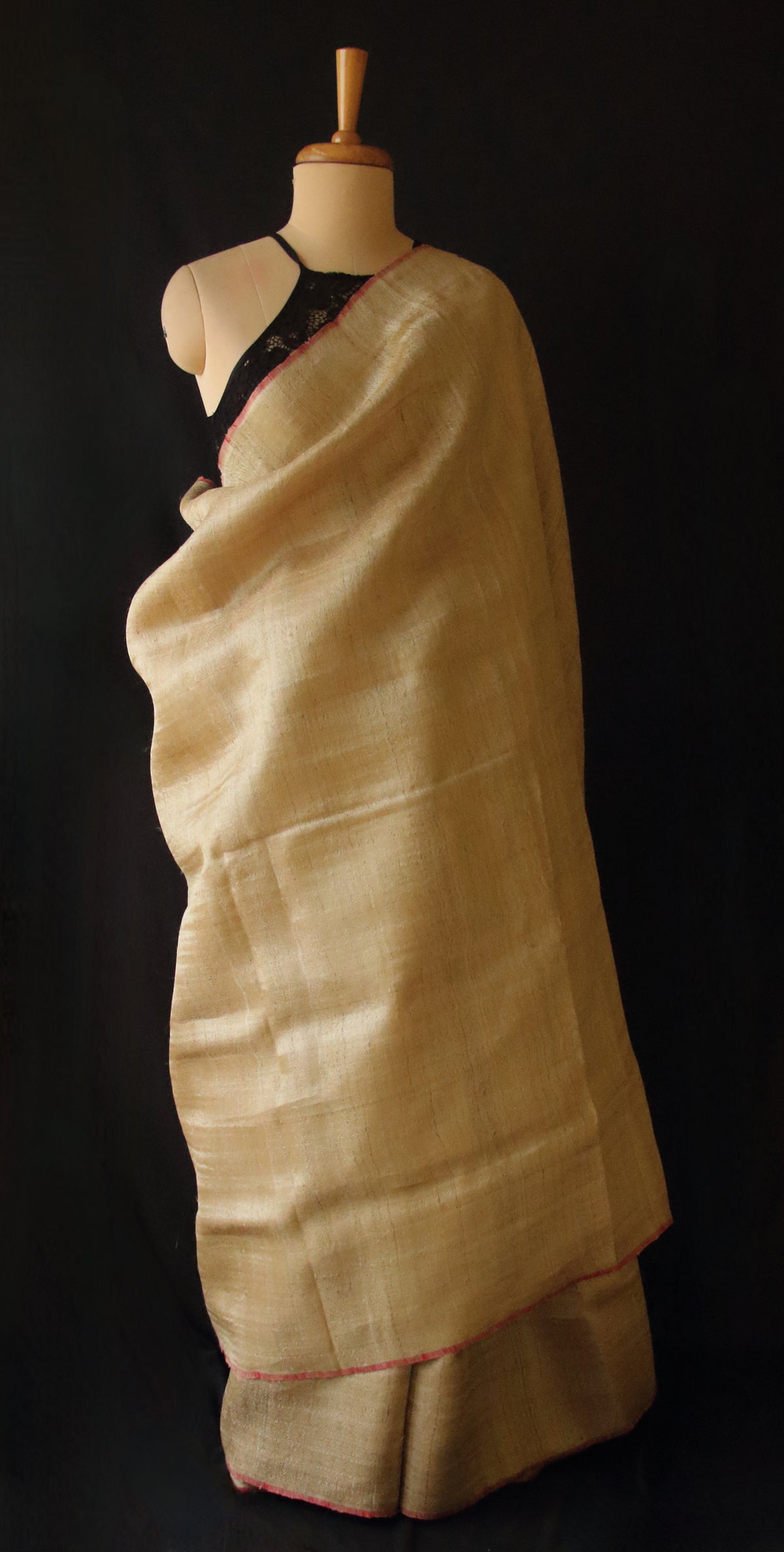 Exclusive Muga Silk Saree in Twill Weave from Assam