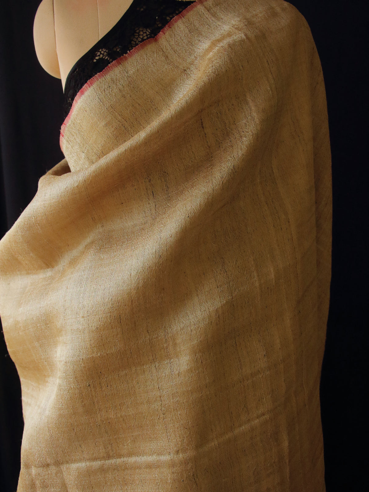 Exclusive Muga Silk Saree in Twill Weave from Assam