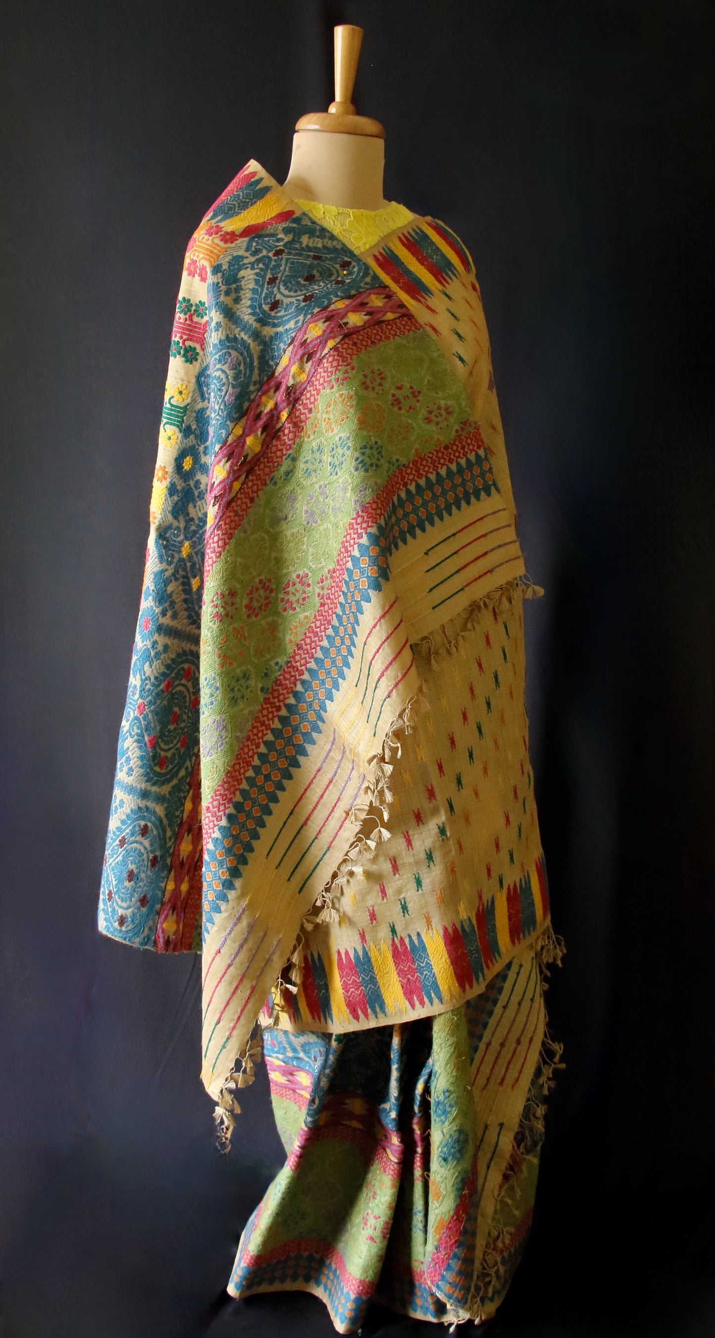 Muga Silk Exclusive Handloom Mekhela Chador Set from Assam