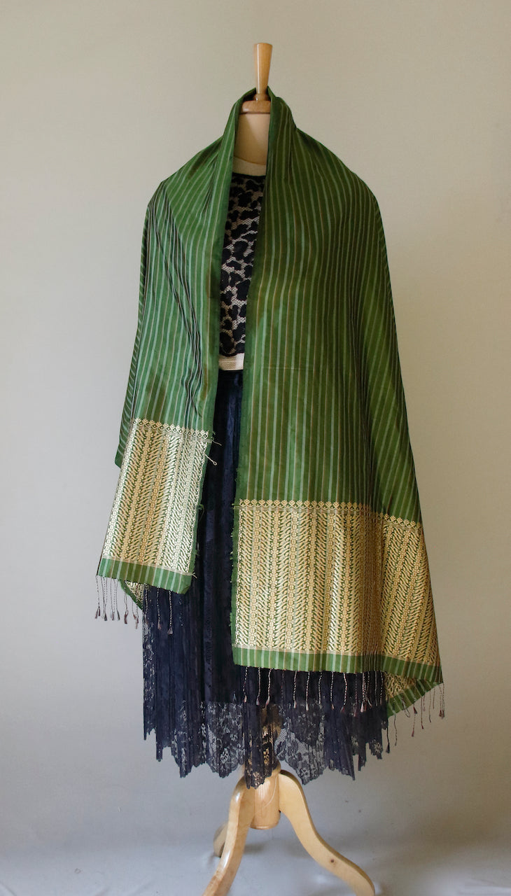 Handloom Silk Stole / Dupatta from Assam India